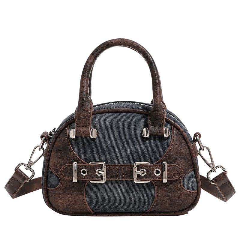 image-New Niche Classic Retro High-grade Boston Portable Shoulder Crossbody Fashion Pillow Bag