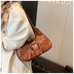 image-Women's One-shoulder Niche Original Design New Autumn And Winter Maillard Style Underarm Bag