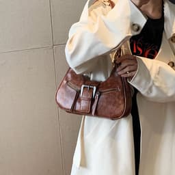 image-Women's One-shoulder Niche Original Design New Autumn And Winter Maillard Style Underarm Bag