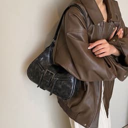 image-Women's One-shoulder Niche Original Design New Autumn And Winter Maillard Style Underarm Bag