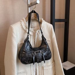 image-Women's One-shoulder Niche Original Design New Autumn And Winter Maillard Style Underarm Bag