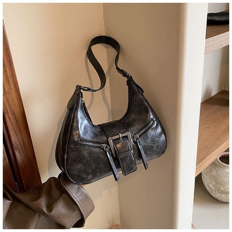 image-Women's One-shoulder Niche Original Design New Autumn And Winter Maillard Style Underarm Bag