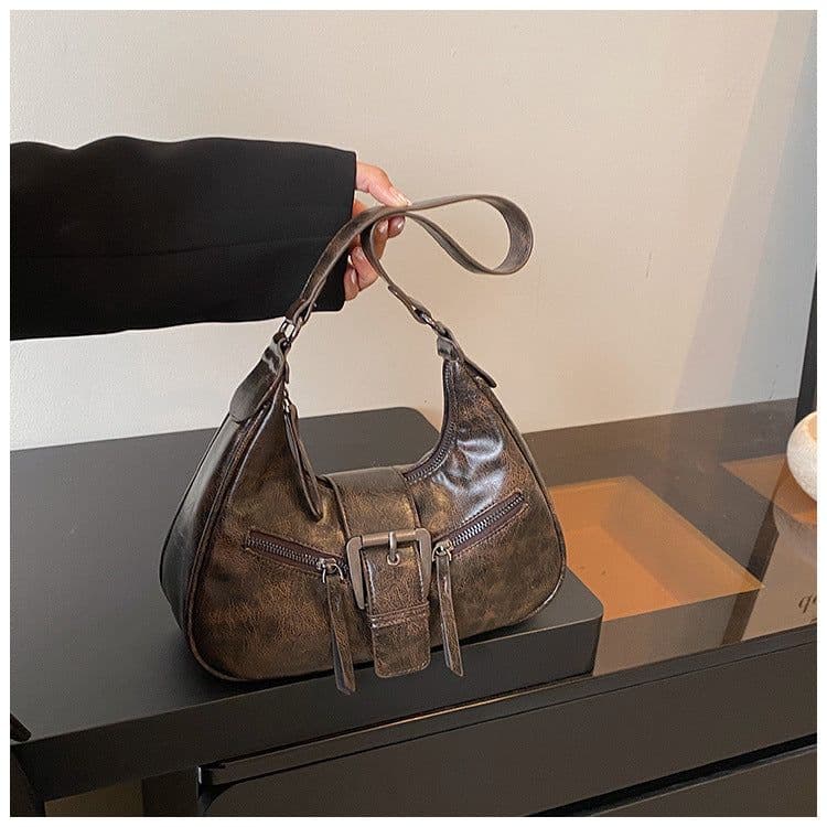 image-Women's One-shoulder Niche Original Design New Autumn And Winter Maillard Style Underarm Bag