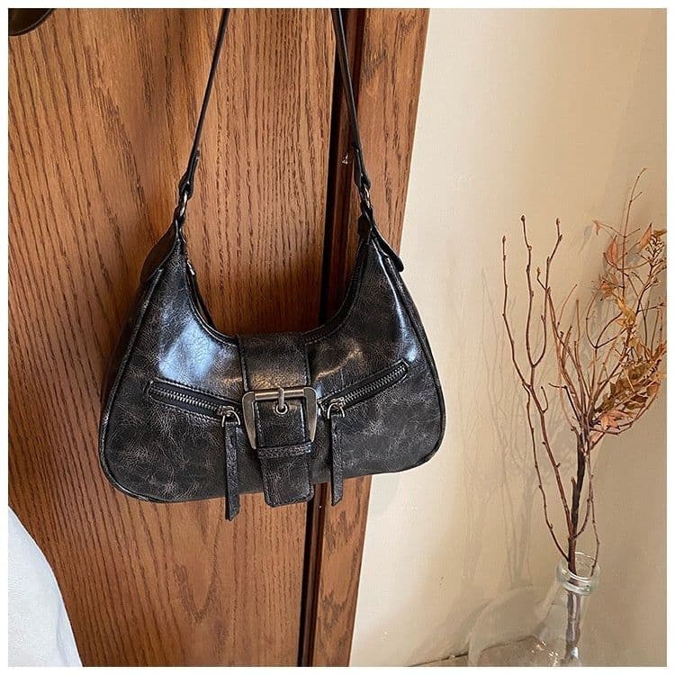 image-Women's One-shoulder Niche Original Design New Autumn And Winter Maillard Style Underarm Bag