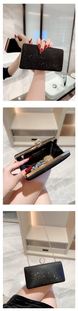 image-Fashion Rhinestone Ring Shiny Wallet