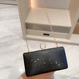 image-Fashion Rhinestone Ring Shiny Wallet