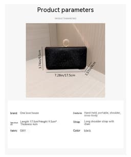 image-Fashion Rhinestone Ring Shiny Wallet