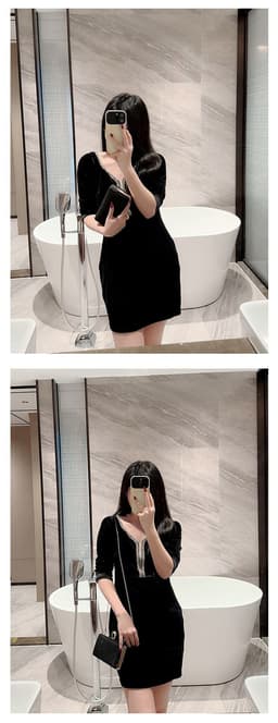 image-Fashion Rhinestone Ring Shiny Wallet