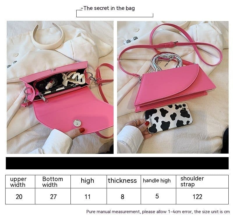image-Fashionable All-match Women's PU Portable Single Messenger Bag