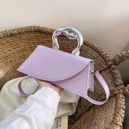 image-Fashionable All-match Women's PU Portable Single Messenger Bag