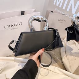 image-Fashionable All-match Women's PU Portable Single Messenger Bag