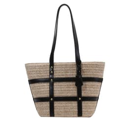 image-Women's Large Capacity Fashion Shoulder Woven Bag