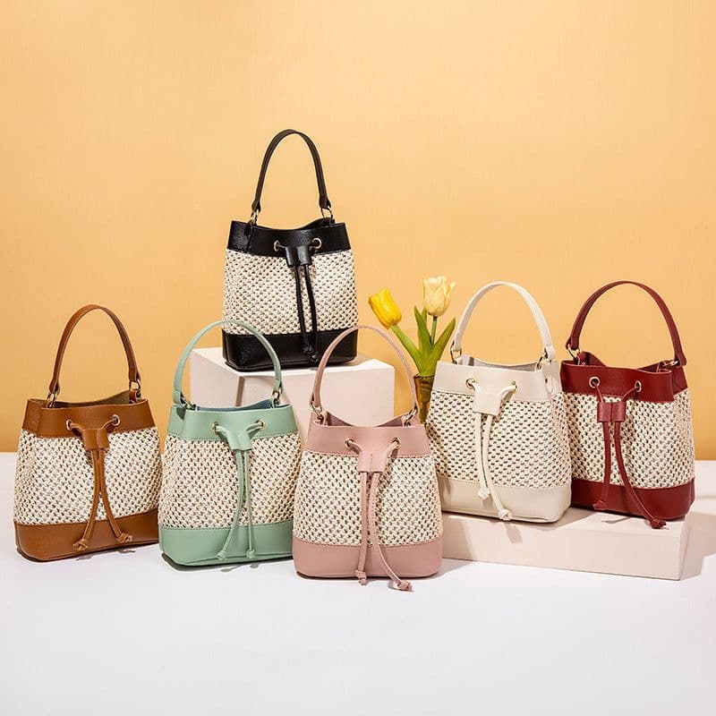 image-Fashion Women's Hollow Bucket Bag