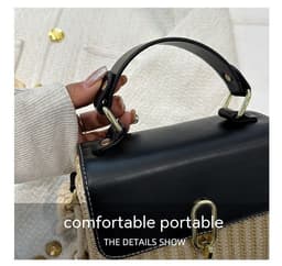 image-Handbag Western Style One-shoulder Versatile Woven Bag