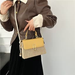 image-Handbag Western Style One-shoulder Versatile Woven Bag