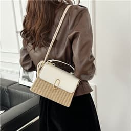 image-Handbag Western Style One-shoulder Versatile Woven Bag