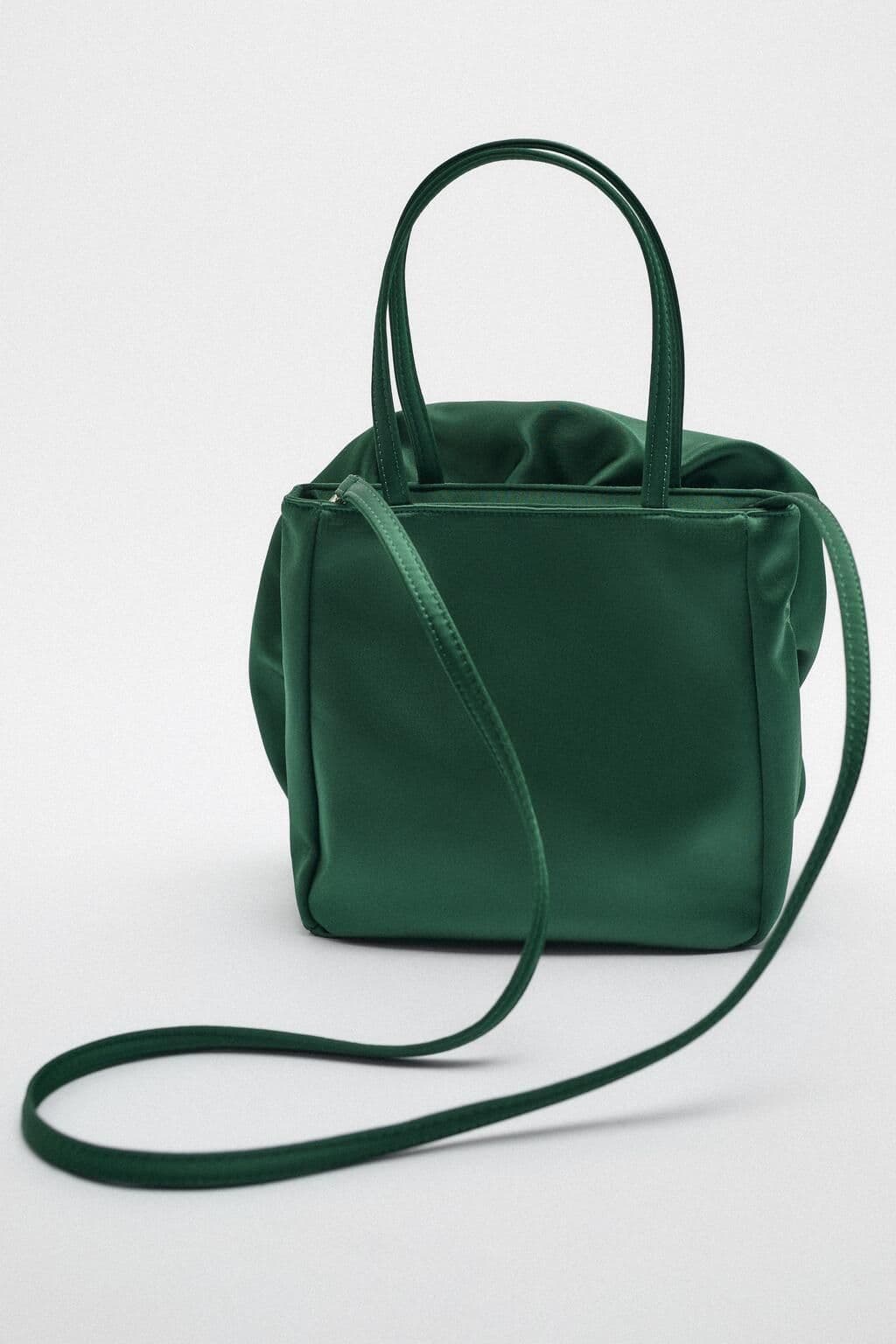 image-Silk Texture Shoulder Messenger Bag