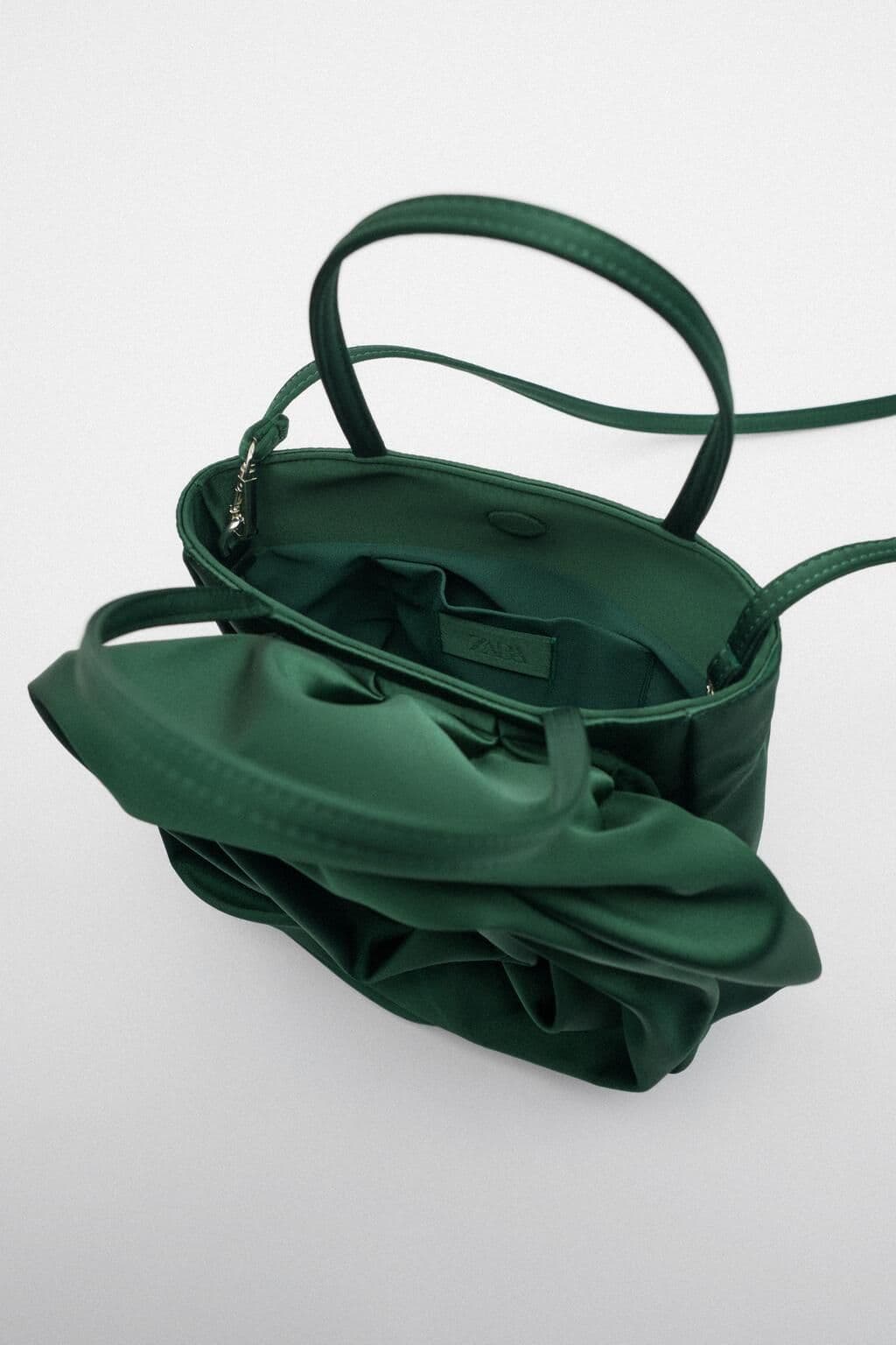 image-Silk Texture Shoulder Messenger Bag