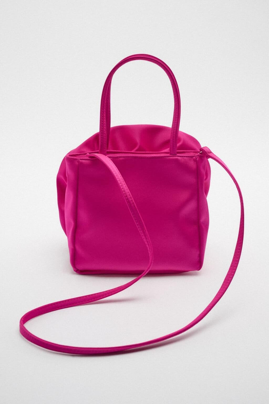 image-Silk Texture Shoulder Messenger Bag