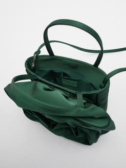image-Silk Texture Shoulder Messenger Bag