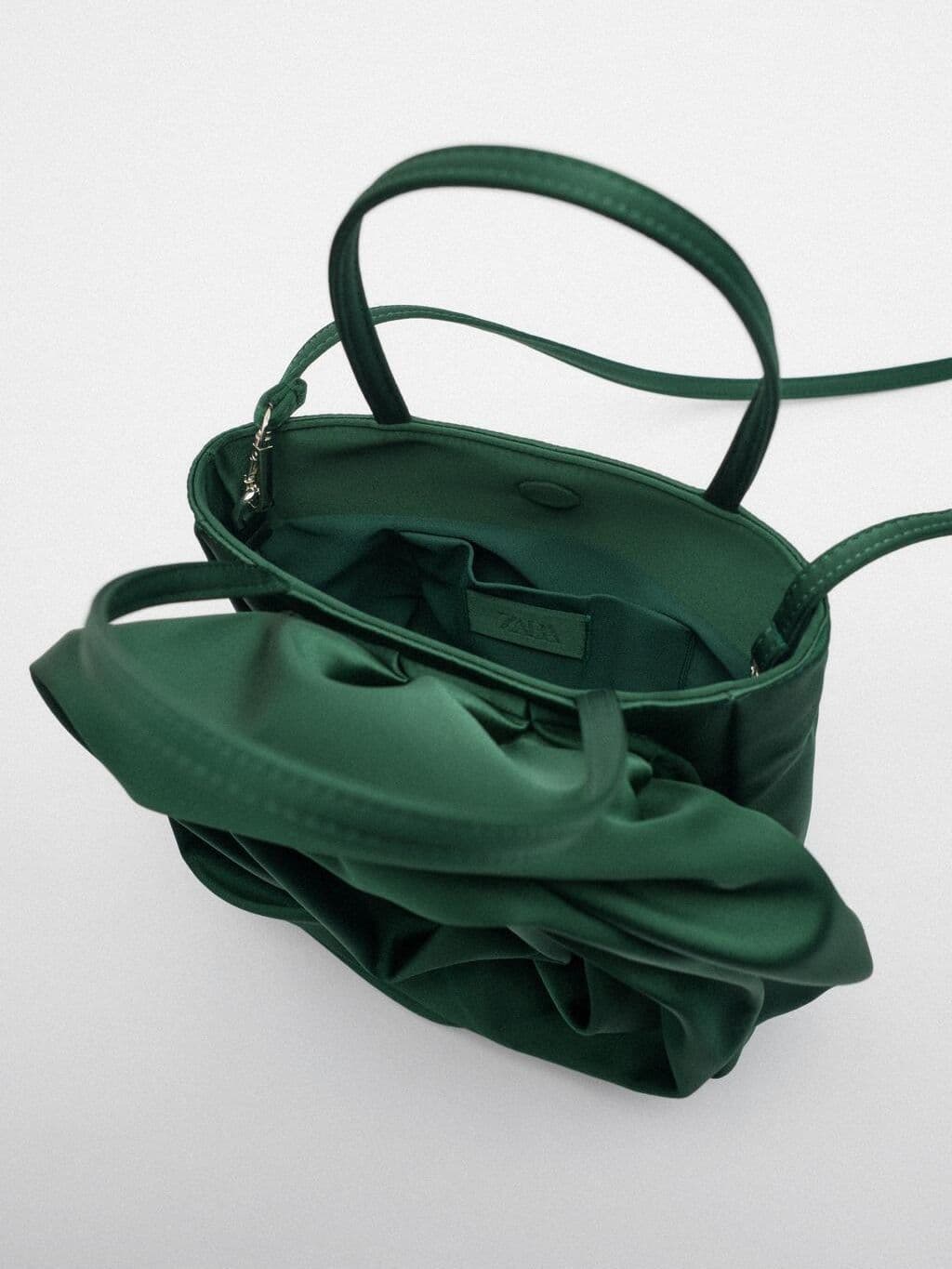 image-Silk Texture Shoulder Messenger Bag