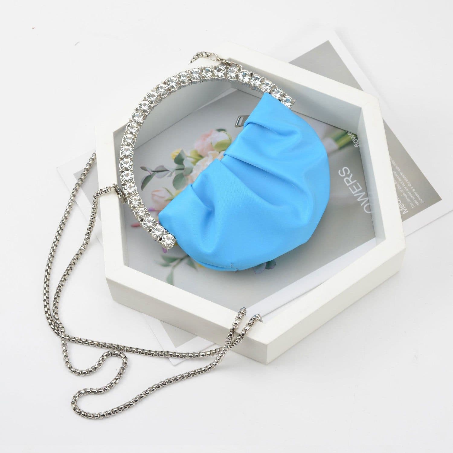 image-Women's Fashion Personality Diamond Clutch