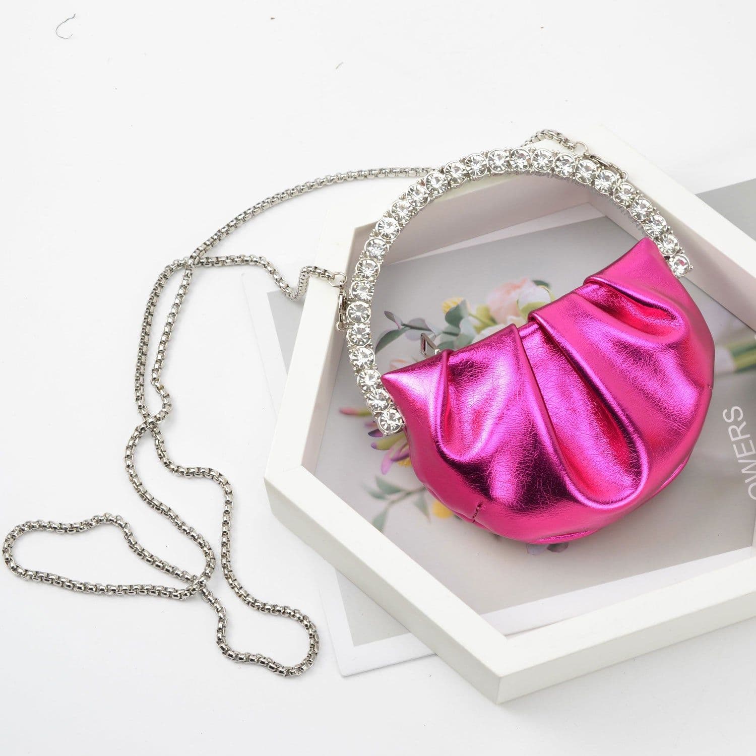 image-Women's Fashion Personality Diamond Clutch