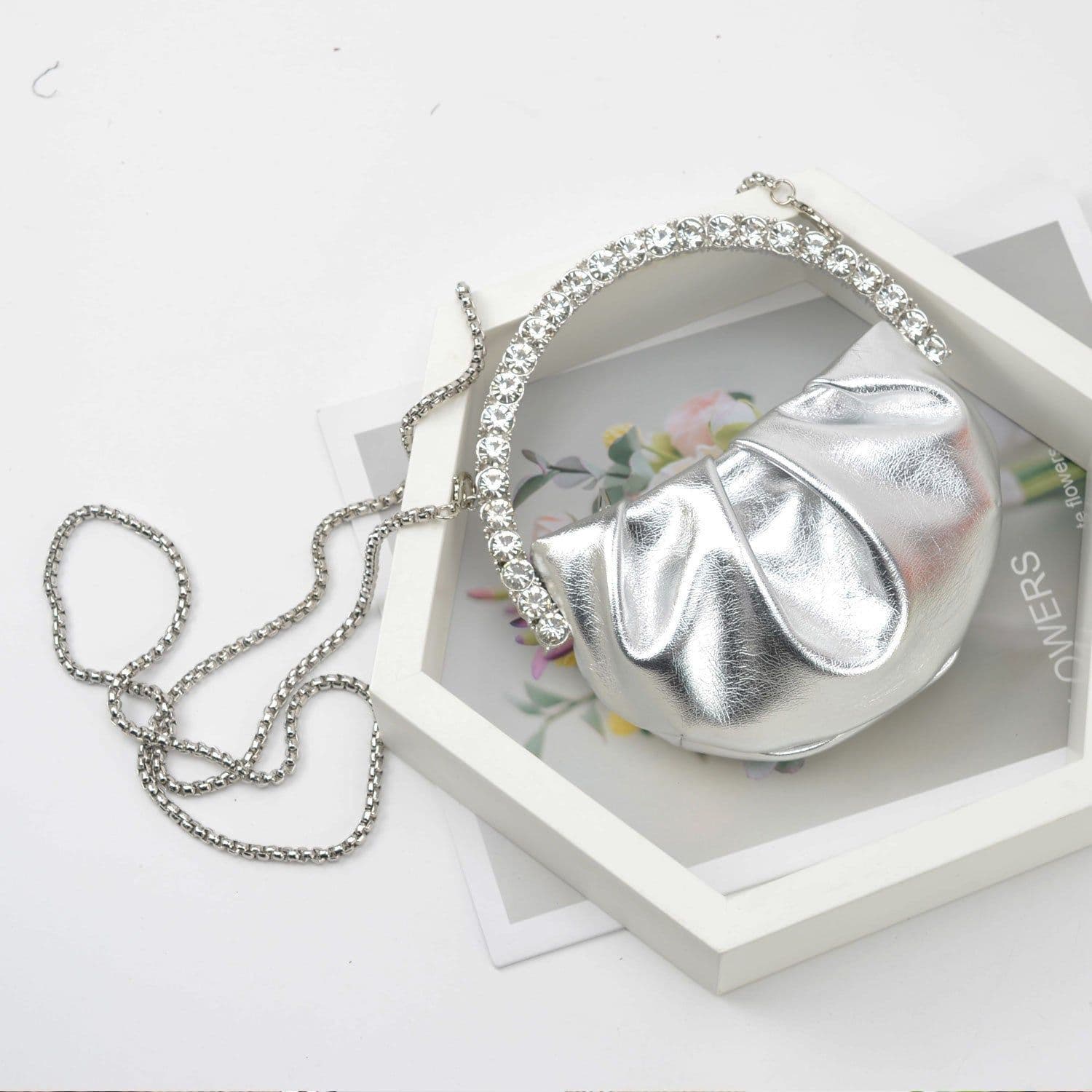 image-Women's Fashion Personality Diamond Clutch
