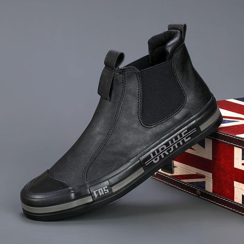 image-All-match Fashion Men's High-top Board Shoe