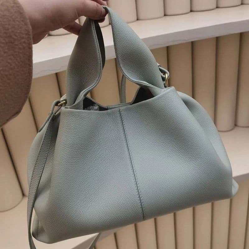 image-Solid Color Lunch Box European And American Fashion Portable Shoulder Messenger Bag