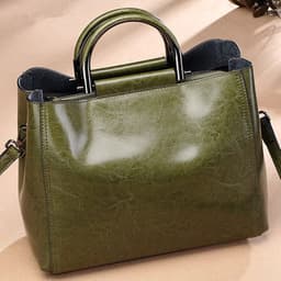 image-Women's Real Cowhide Multifunctional Tote