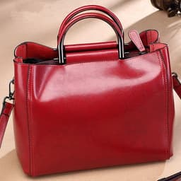 image-Women's Real Cowhide Multifunctional Tote