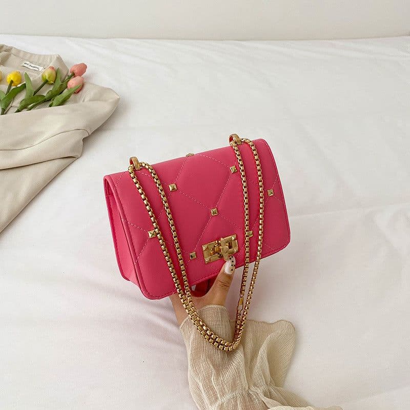 image-Summer Rivet Fashion Popular Chain Crossbody Shoulder Bag