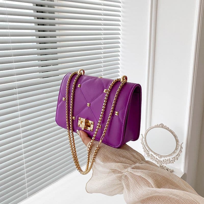 image-Summer Rivet Fashion Popular Chain Crossbody Shoulder Bag