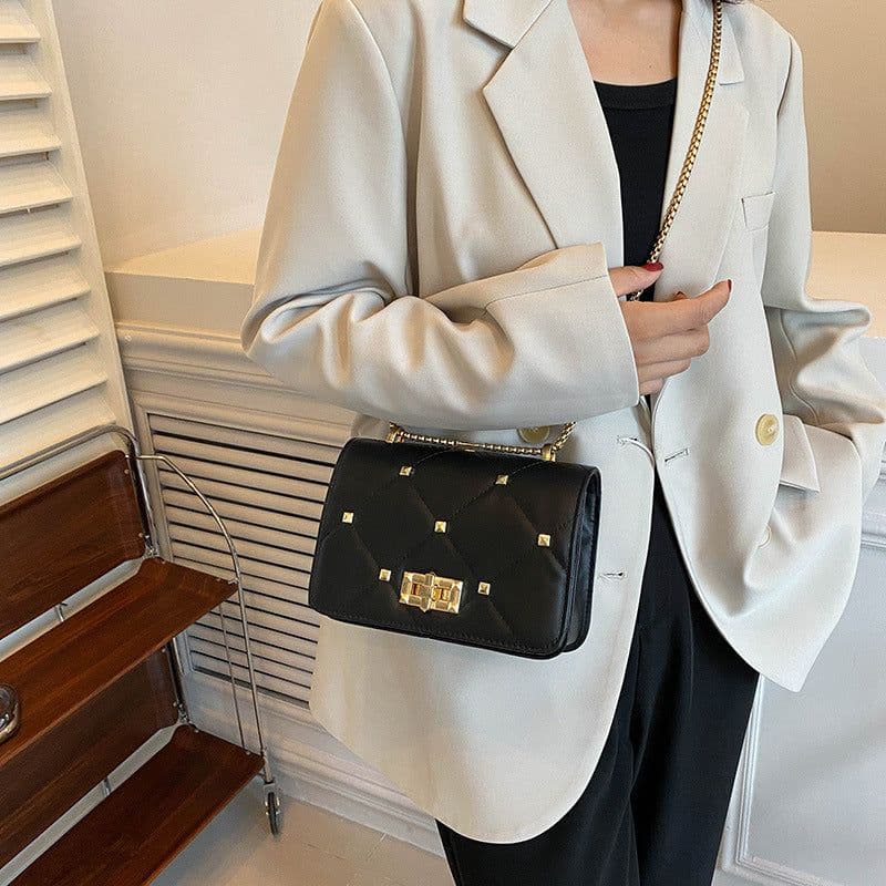 image-Summer Rivet Fashion Popular Chain Crossbody Shoulder Bag
