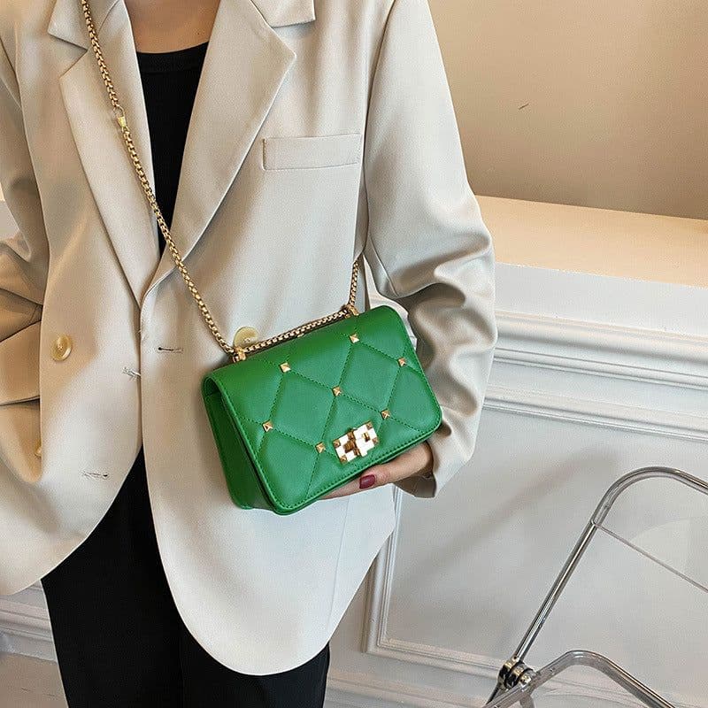 image-Summer Rivet Fashion Popular Chain Crossbody Shoulder Bag