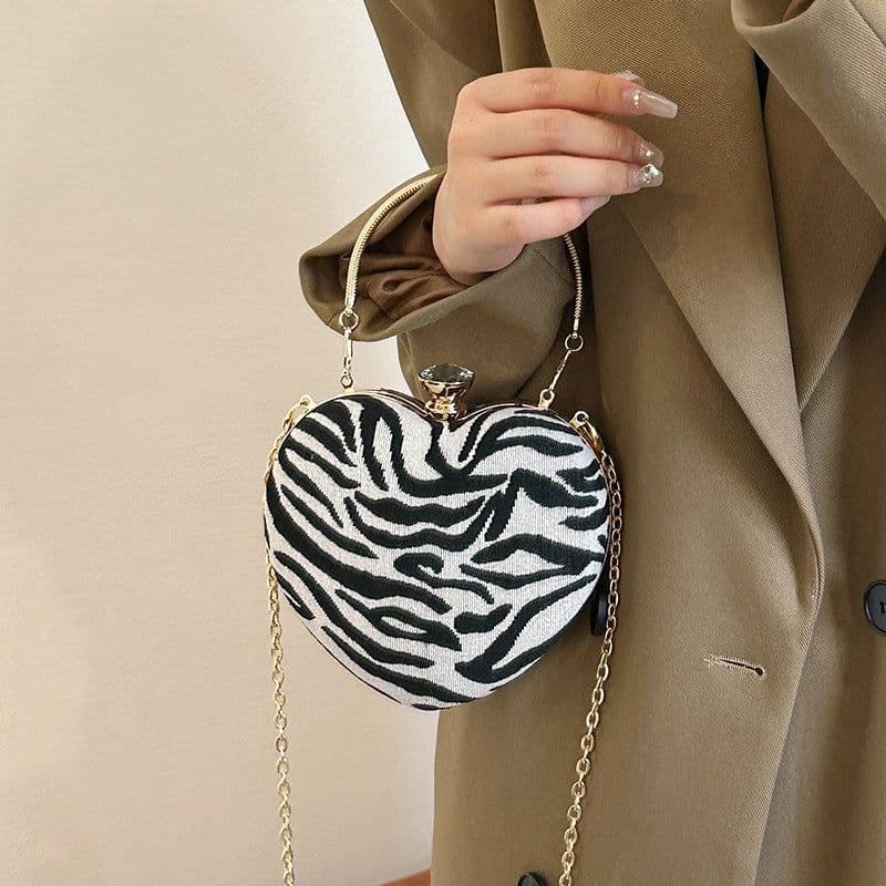 image-Internet Celebrity Women's Crossbody Shoulder Heart Bag