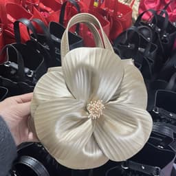 image-French Style Petal Flower Tote Bag One Shoulder Crossbody