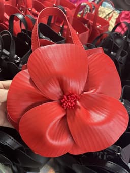 image-French Style Petal Flower Tote Bag One Shoulder Crossbody