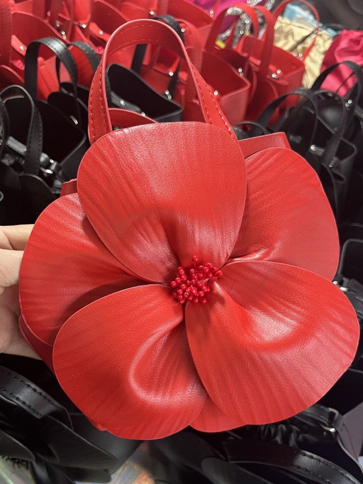 image-French Style Petal Flower Tote Bag One Shoulder Crossbody