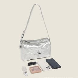 image-Boston Large Capacity Pillow Bag Pleated All-match Shoulder Bag