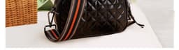 image-Luggage Leather Small Solid Color Square Bag Leather Sewing Line Women's Cross-body Bag