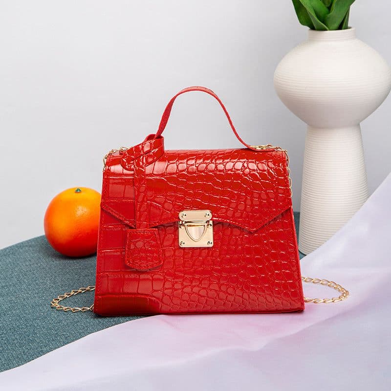 image-Street Fashion PU Crocodile Pattern Women's Handbag
