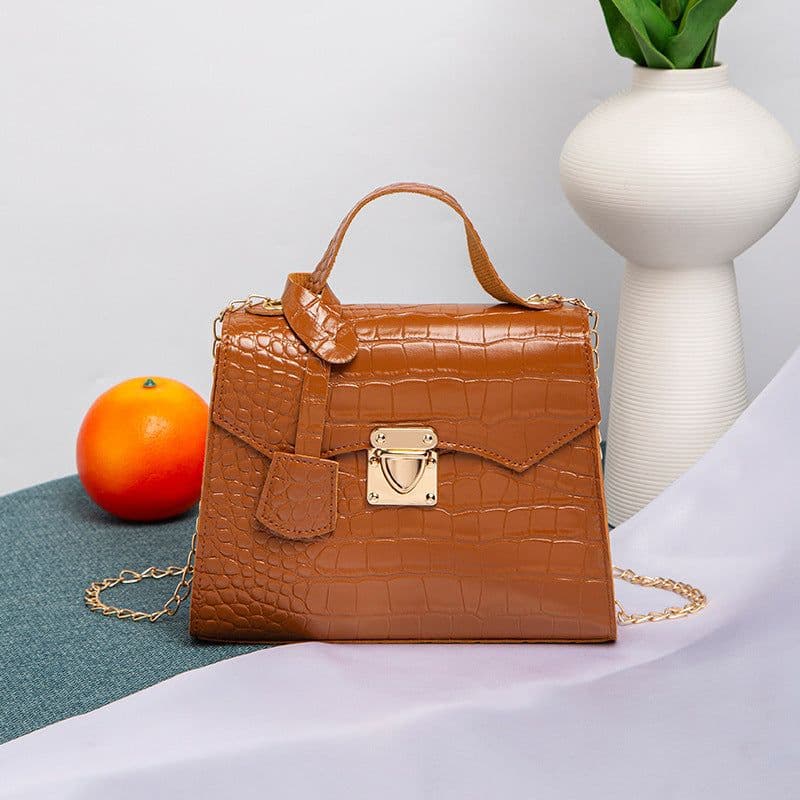 image-Street Fashion PU Crocodile Pattern Women's Handbag