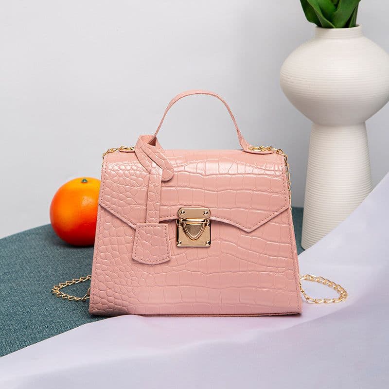 image-Street Fashion PU Crocodile Pattern Women's Handbag