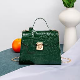 image-Street Fashion PU Crocodile Pattern Women's Handbag
