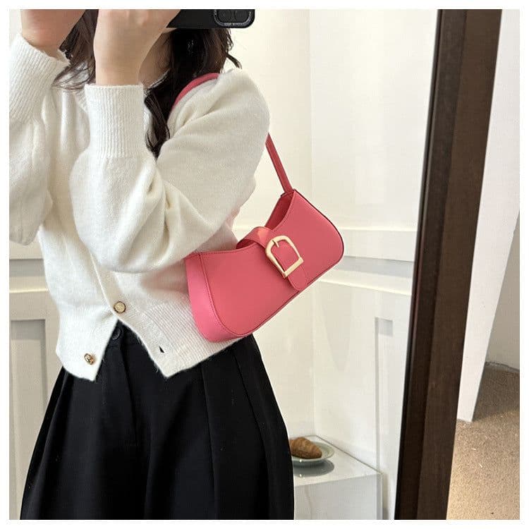 image-New Young Lady Underarm Bag Fashion All-match Baguette Bag