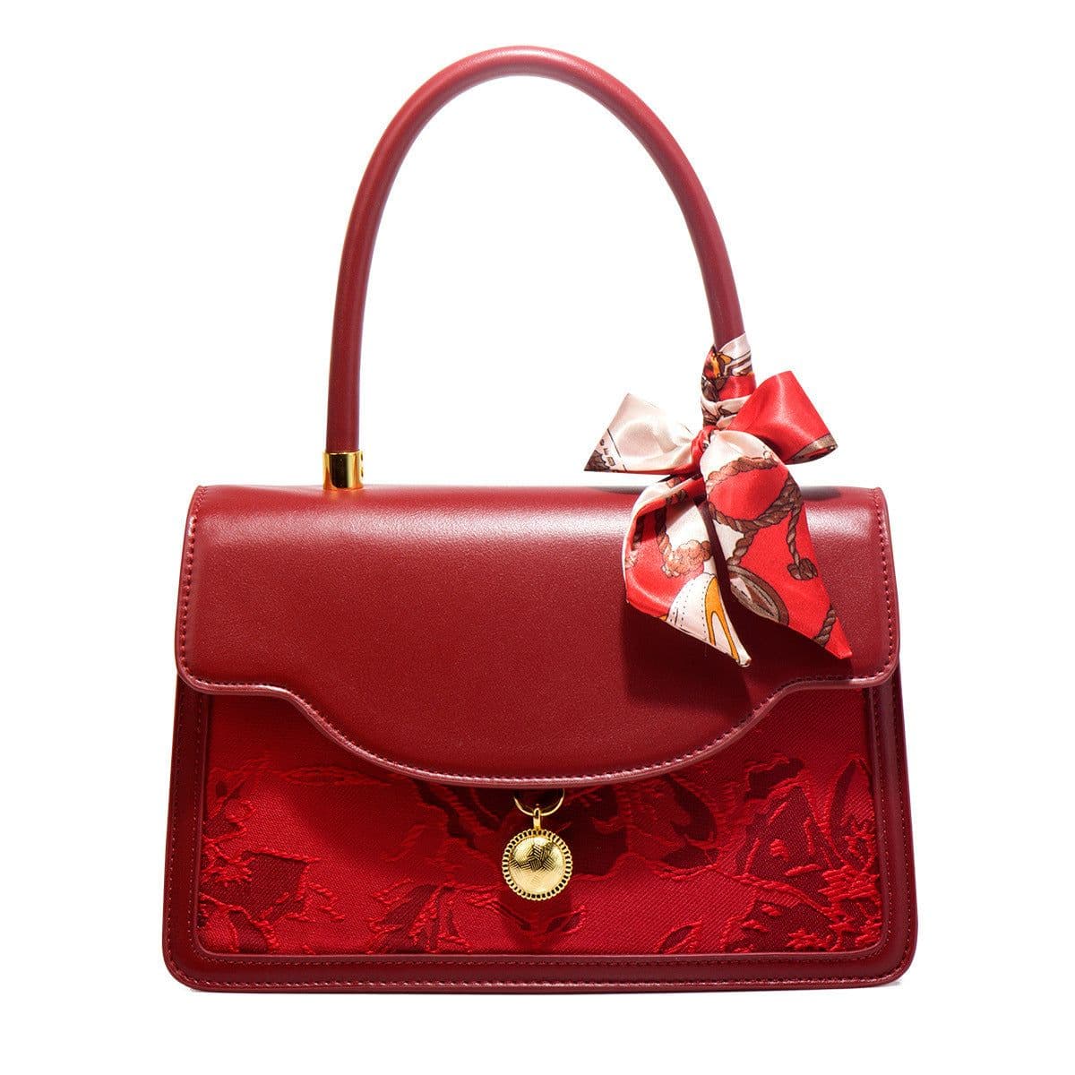 image-Red Wedding Bag Bridal Bag Women's New Large Capacity
