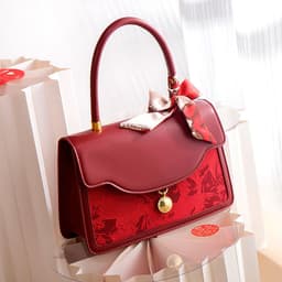 image-Red Wedding Bag Bridal Bag Women's New Large Capacity