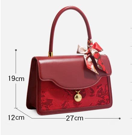 image-Red Wedding Bag Bridal Bag Women's New Large Capacity